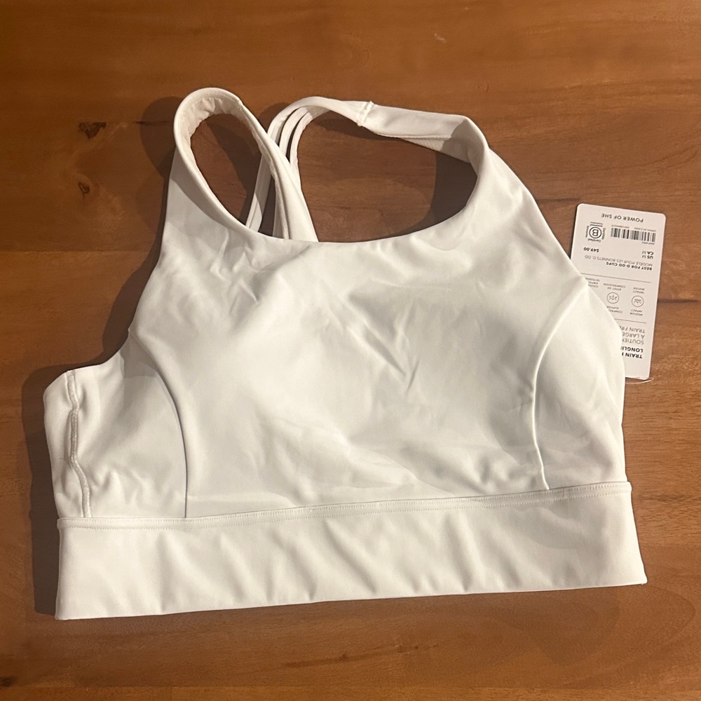 Women's White Athleta Train Free Sports Bra